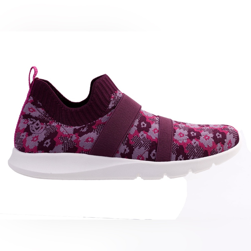 Women's Slip-On Knit Sneakers in Plum Pink - Picture 2 of 15
